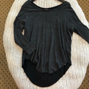 Sparkle + Fade Raw Hem Sweater